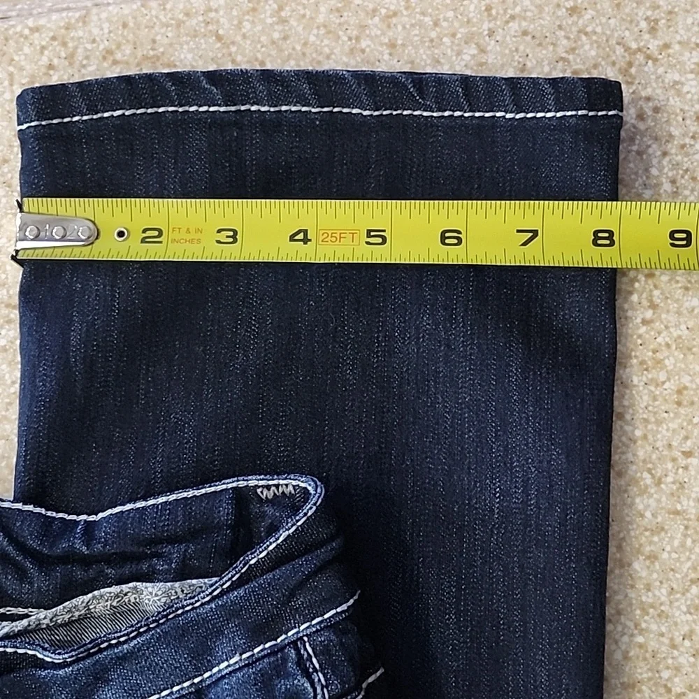 NWOT Twentyone Black by Rue 21 Bling Boot Cut Jeans Size 3/4 - Picture 10 of 13